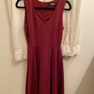 Red mini/midi length dress